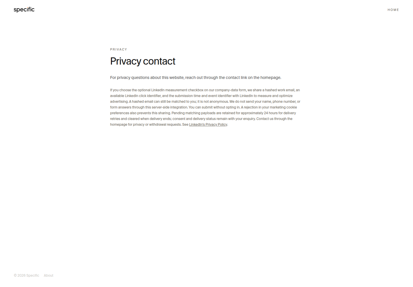 Production layout reference for /privacy