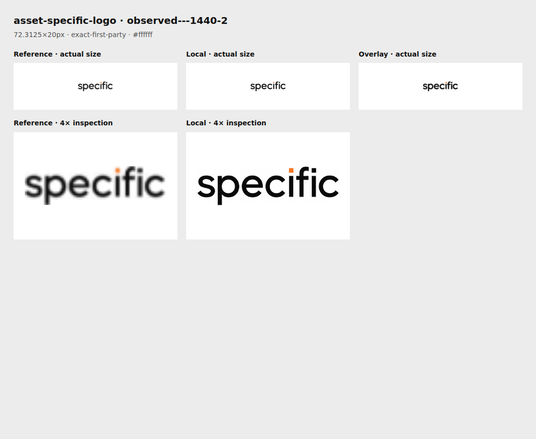 Source reference and local render for asset-specific-logo, observed---1440-2
