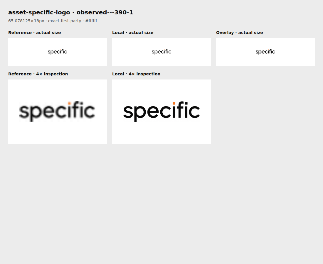 Source reference and local render for asset-specific-logo, observed---390-1